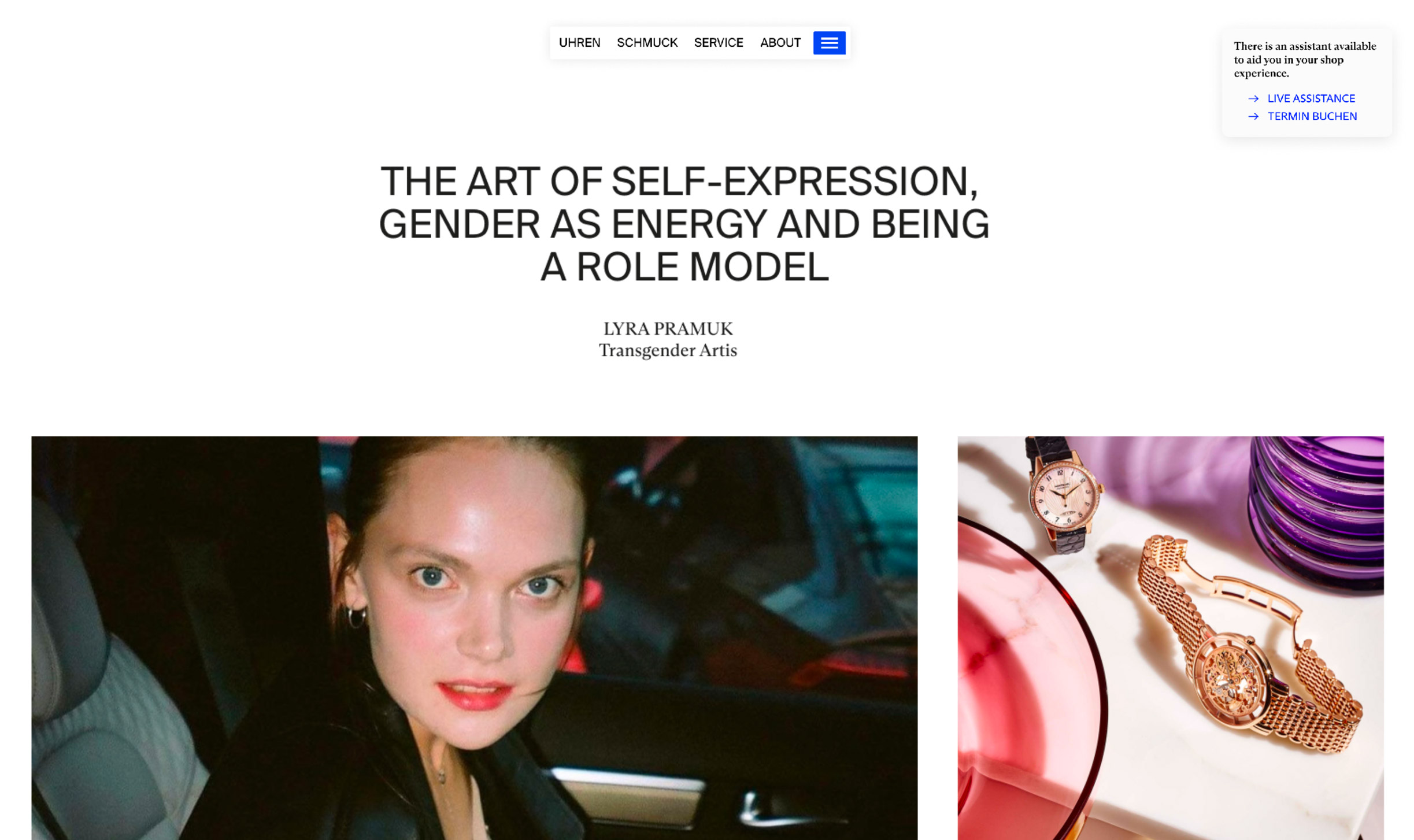 Bucherer, Identity and Web, Pitch Concept, Creative Direction